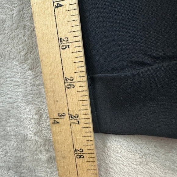 Maeve Anthropologie Black Dress Pants High Rise Cuffed Tapered Trousers Size 8 - Picture 7 of 11